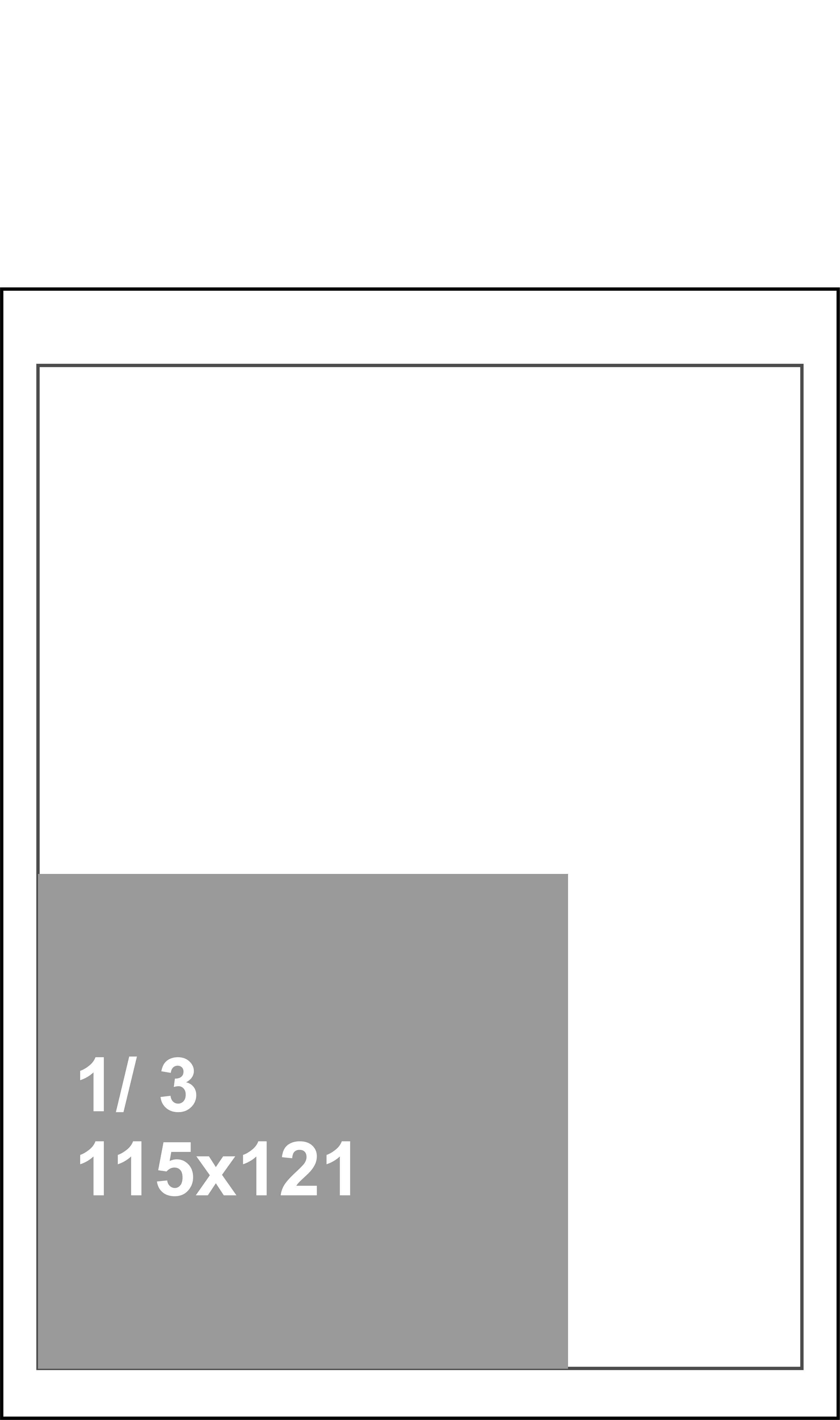 Модуль 1/3 (115х121) для газетной полосы